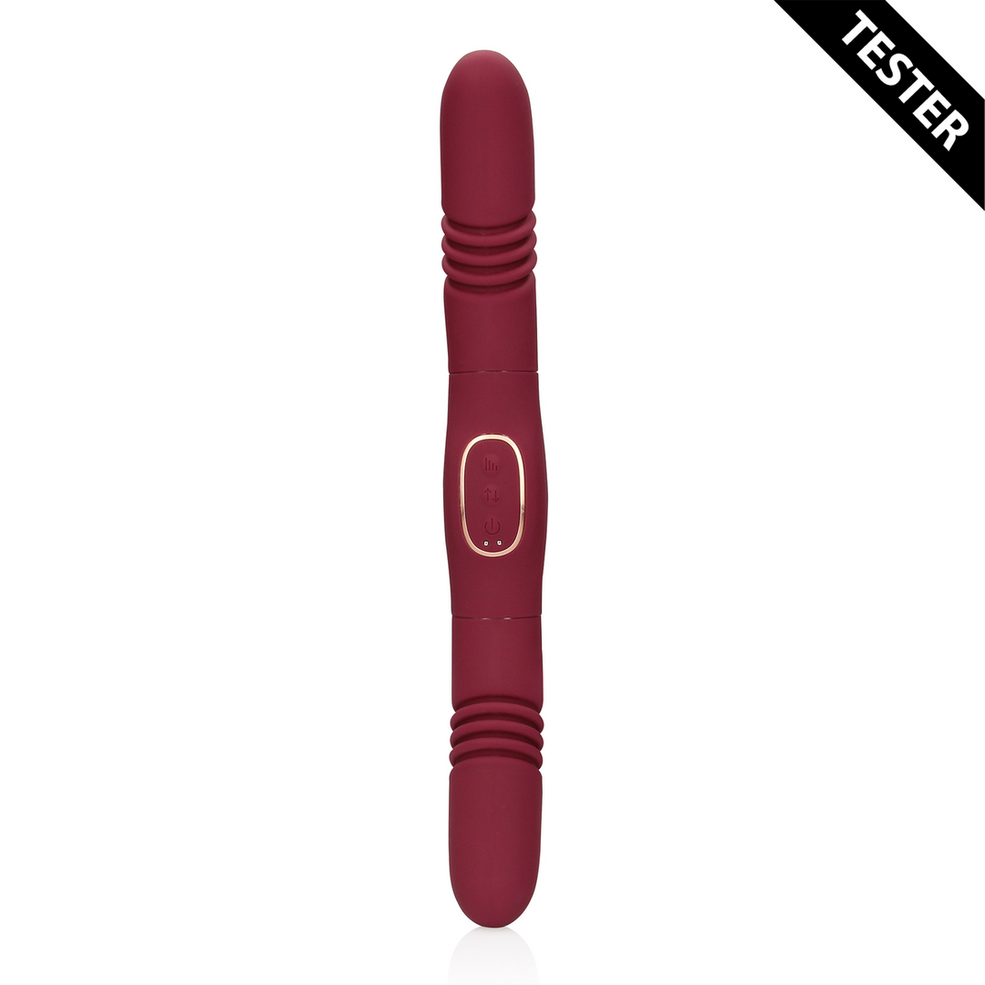 Dubbelzijdige Duw Vibrator – Merlot Druif – Tester