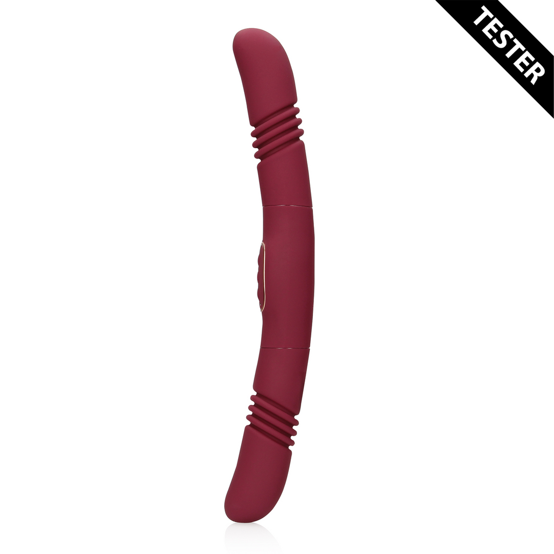 Dubbelzijdige Duw Vibrator – Merlot Druif – Tester