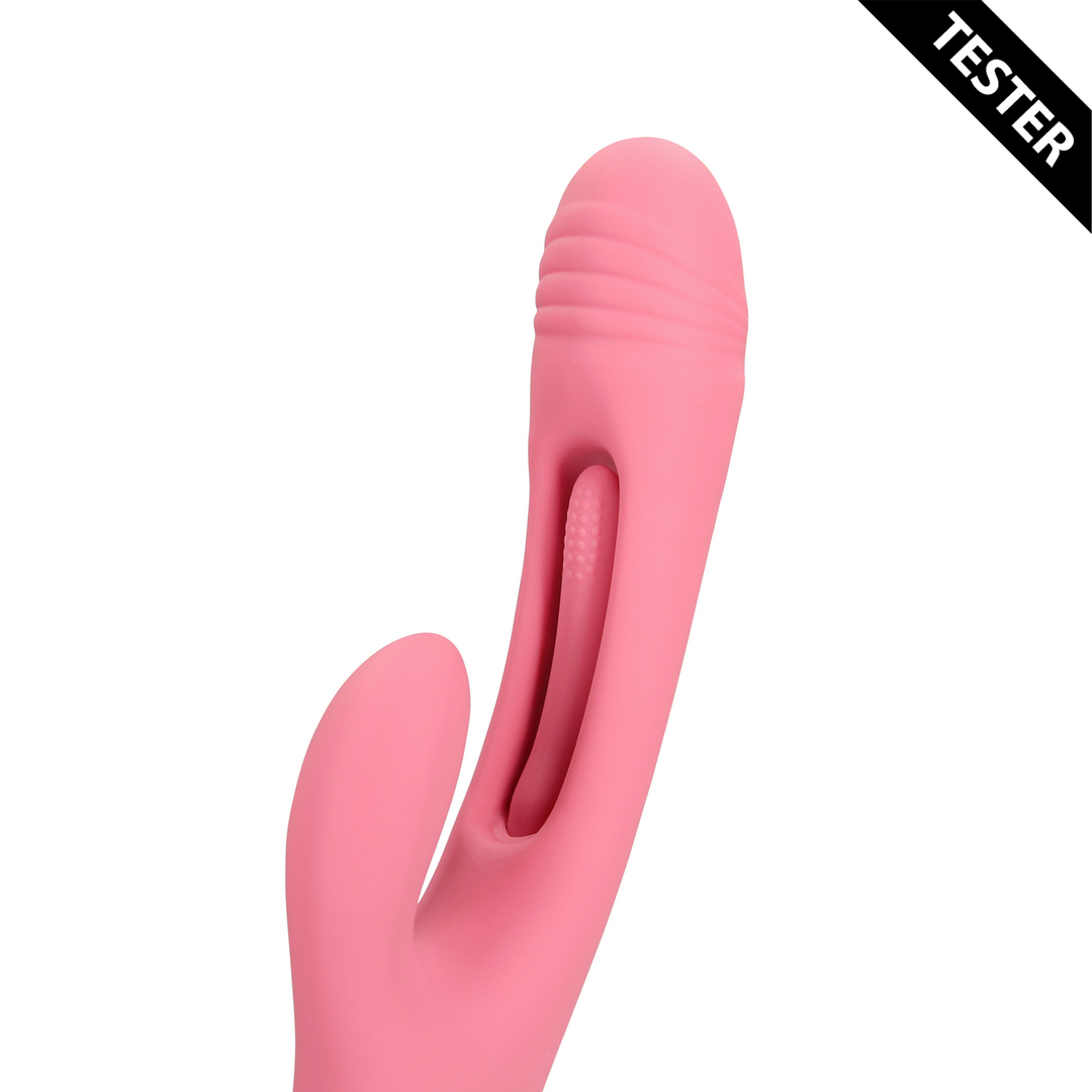 Flapping G-Spot Rabbit Vibrator – Roze Arabesque – Tester