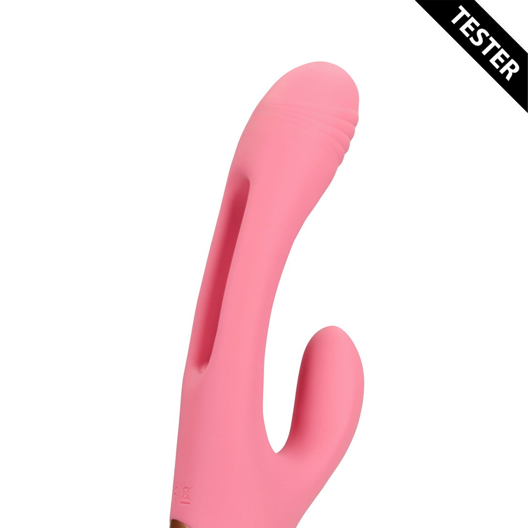 Flapping G-Spot Rabbit Vibrator – Roze Arabesque – Tester