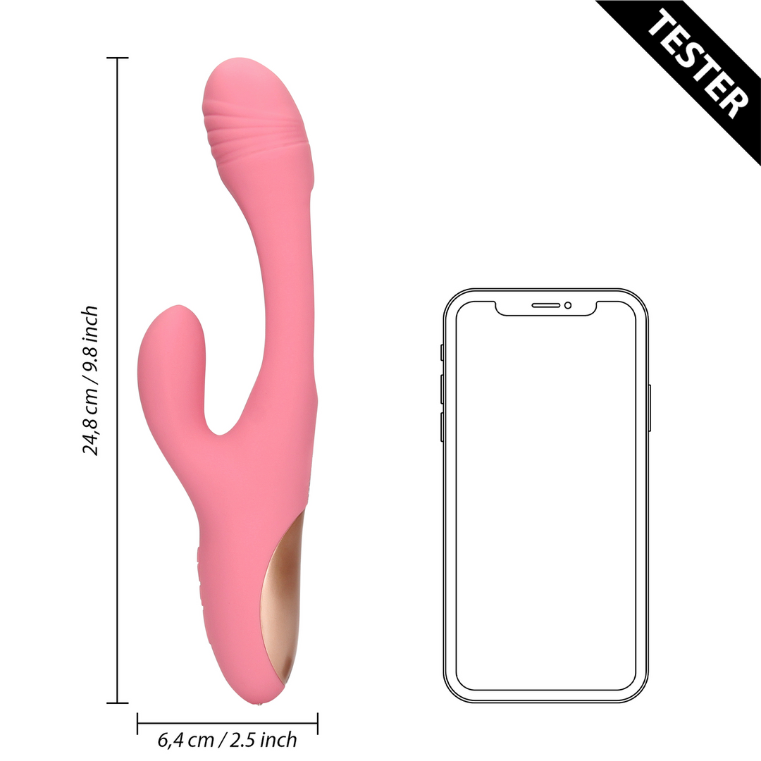 Flapping G-Spot Rabbit Vibrator – Roze Arabesque – Tester