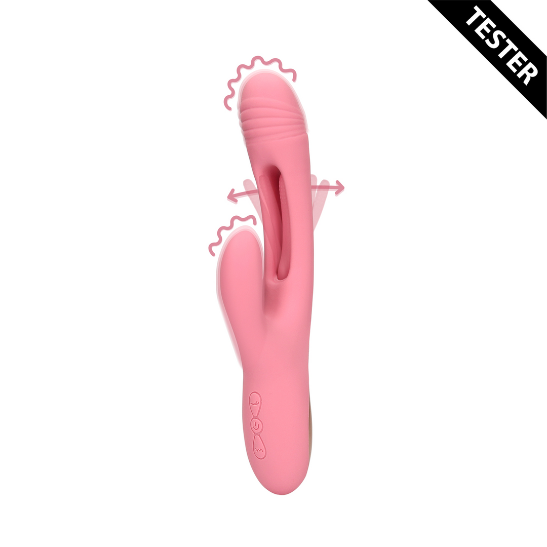 Flapping G-Spot Rabbit Vibrator – Roze Arabesque – Tester