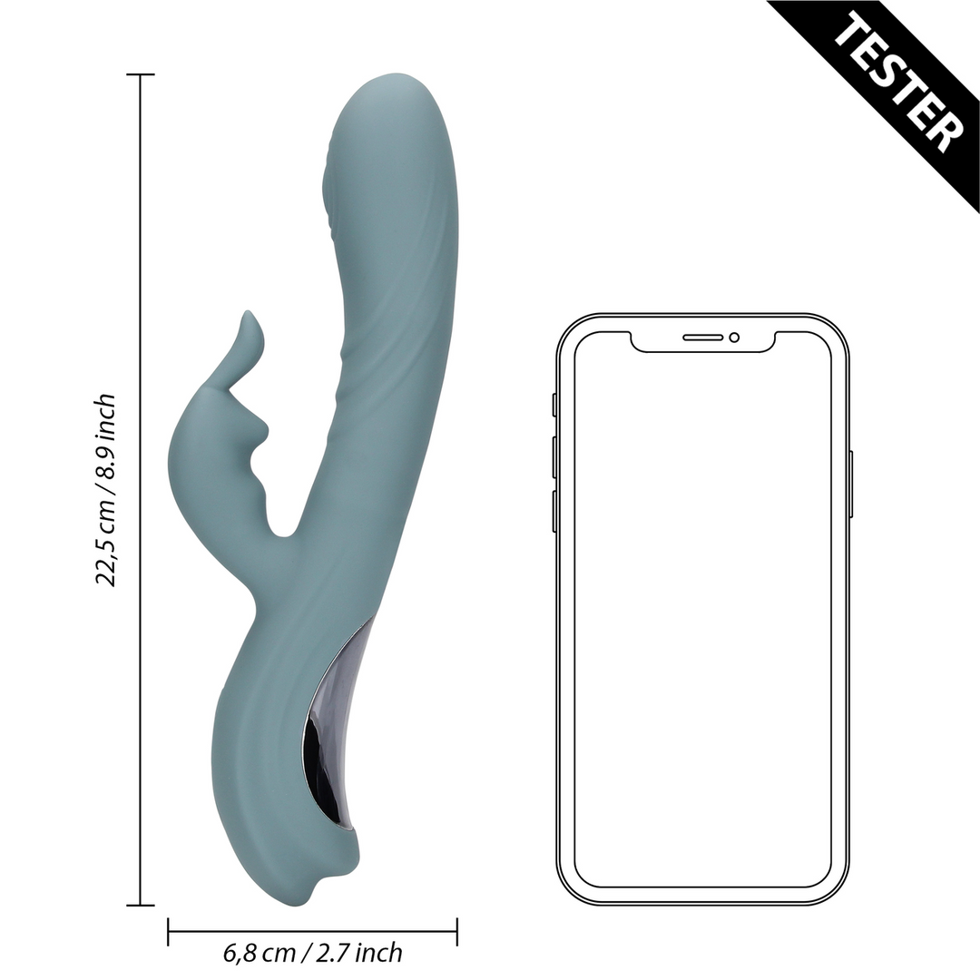 Fingering Motion Rabbit Vibrator – Weathervane Grey – Tester
