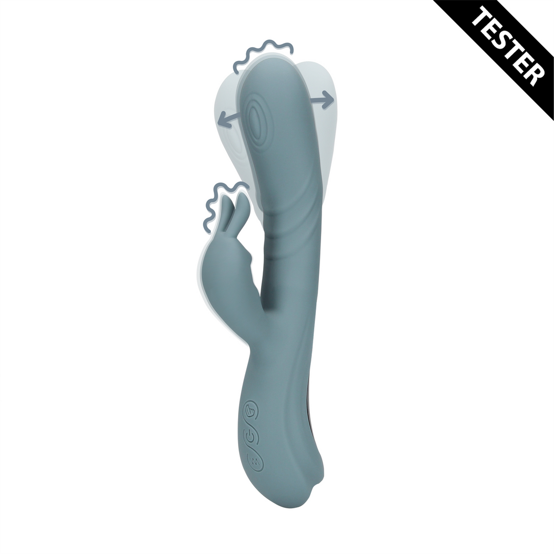Fingering Motion Rabbit Vibrator – Weathervane Grey – Tester