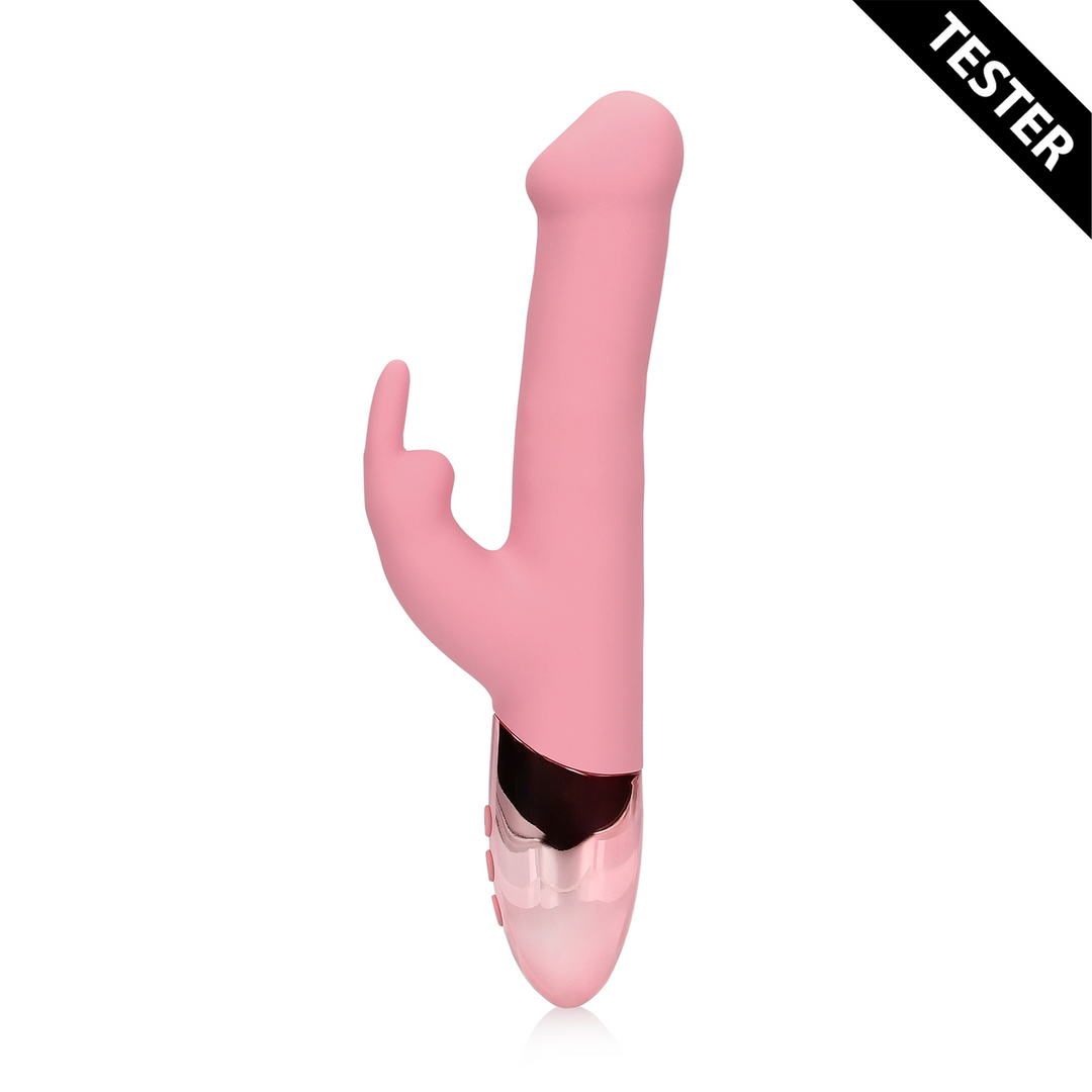 Draaiende Kralen Konijn Vibrator – Roze Arabesque – Tester