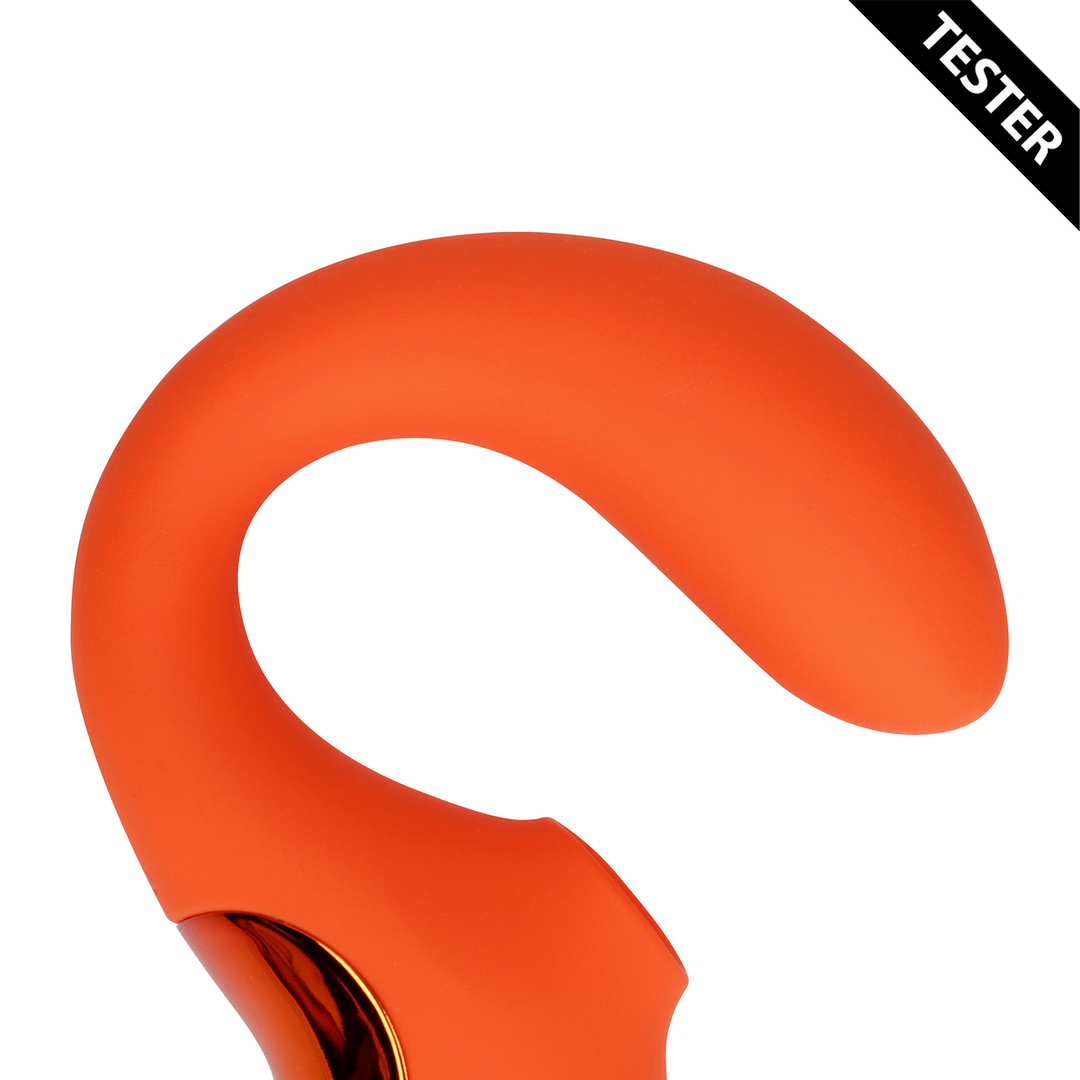 G-Spot Vibrator met Clitorale Pulse Wave – Untamed Orange – Tester