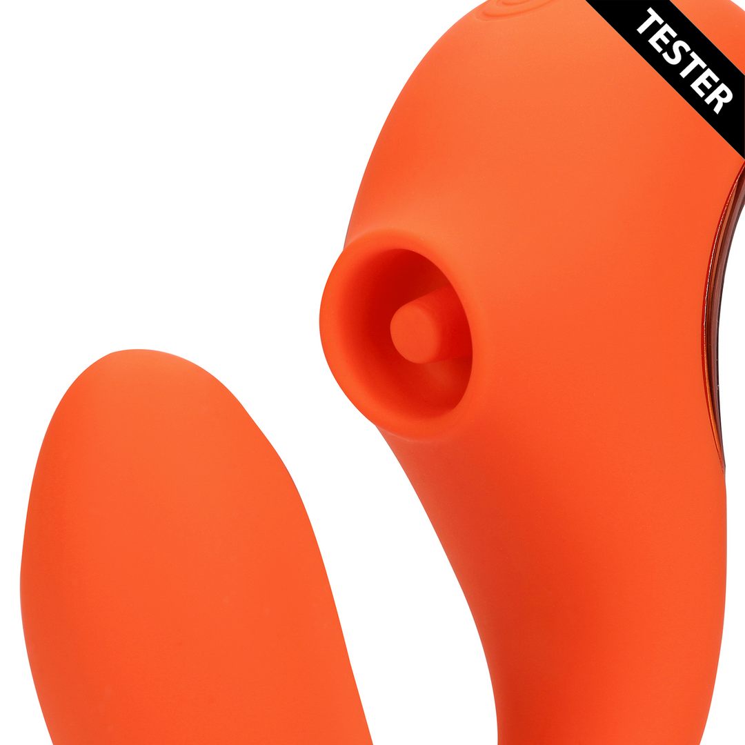 G-Spot Vibrator met Clitorale Pulse Wave – Untamed Orange – Tester
