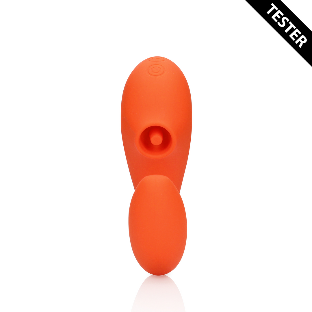 G-Spot Vibrator met Clitorale Pulse Wave – Untamed Orange – Tester