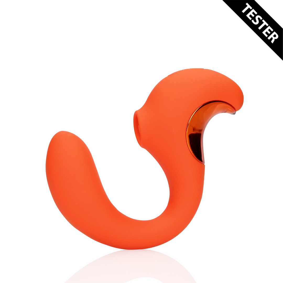 G-Spot Vibrator met Clitorale Pulse Wave – Untamed Orange – Tester