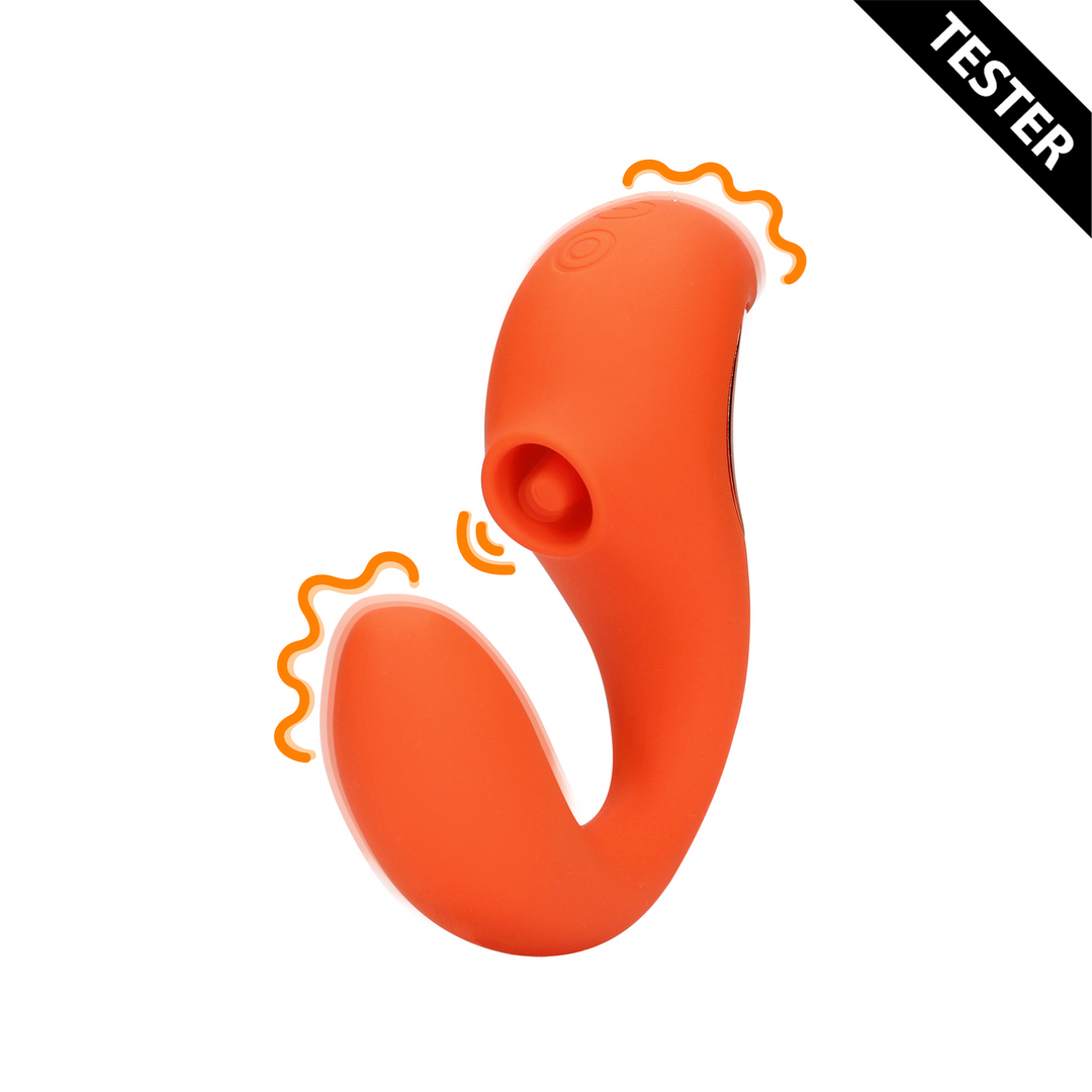 G-Spot Vibrator met Clitorale Pulse Wave – Untamed Orange – Tester