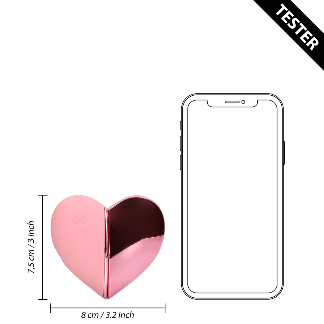 Tapping Heart Vibrator – Roze Arabesque – Tester
