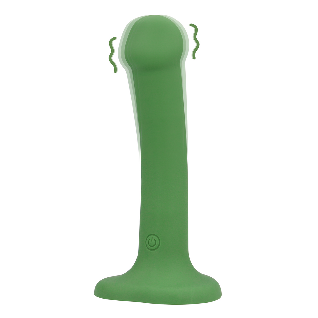 Dildo Vibrador No Fálico - Pequeño - Verde Bosque