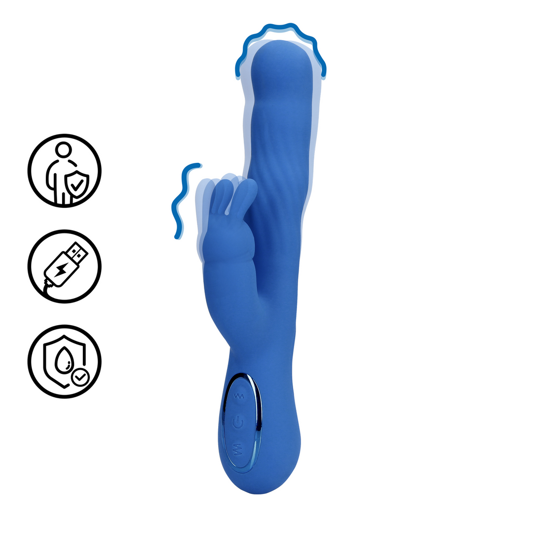 Wiggle Rabbit Vibrator – Jetset Blauw