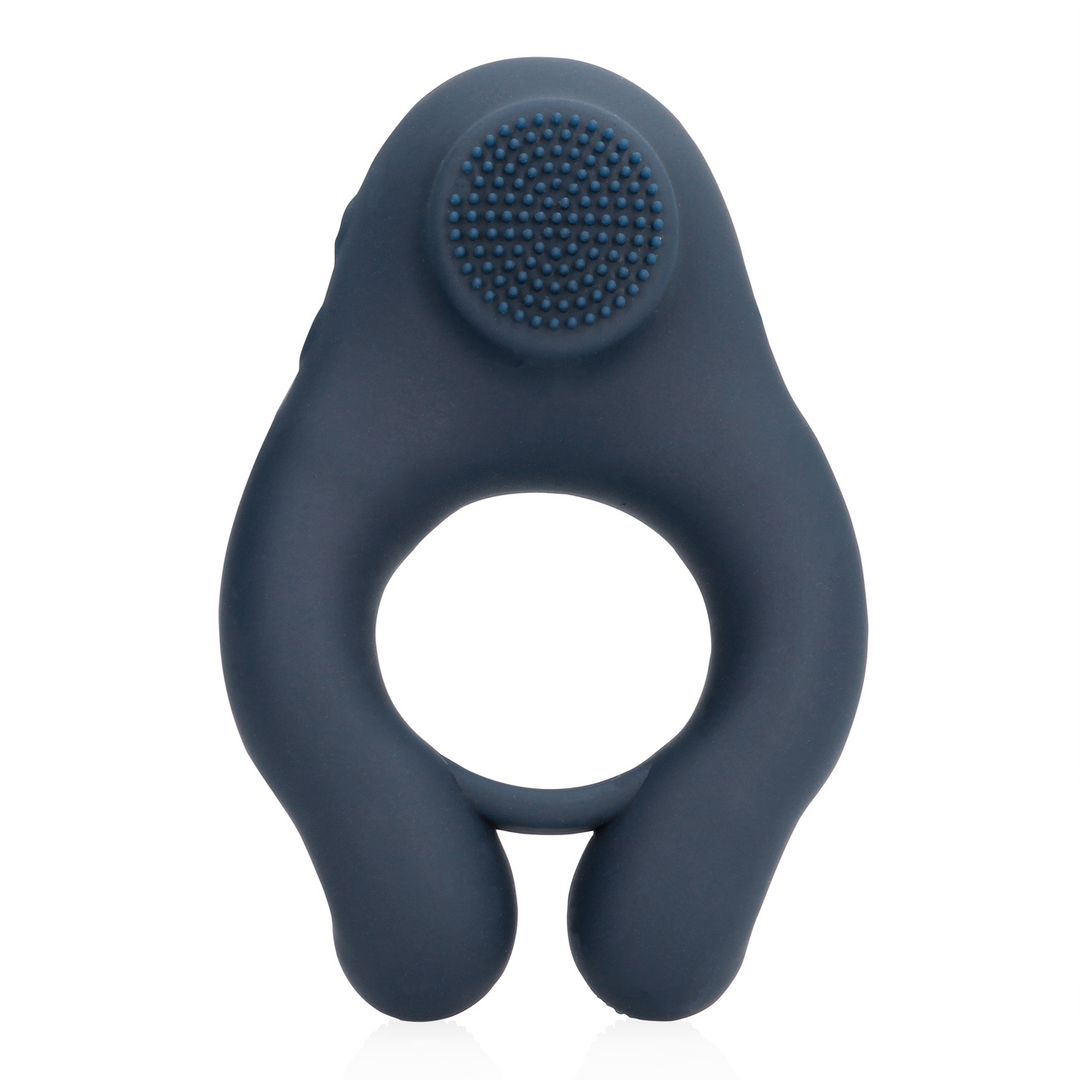 Vibrerende Cockring met Clitoris Stimulatie – Indigo Blauw
