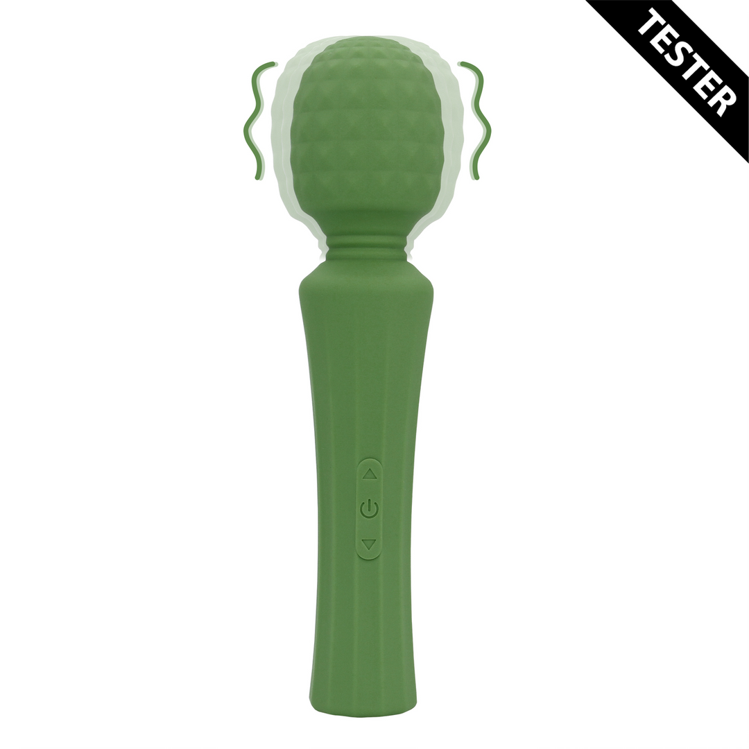Krachtige Wand Vibrator Massager met Stille Handgreep – Green Mumba – Tester