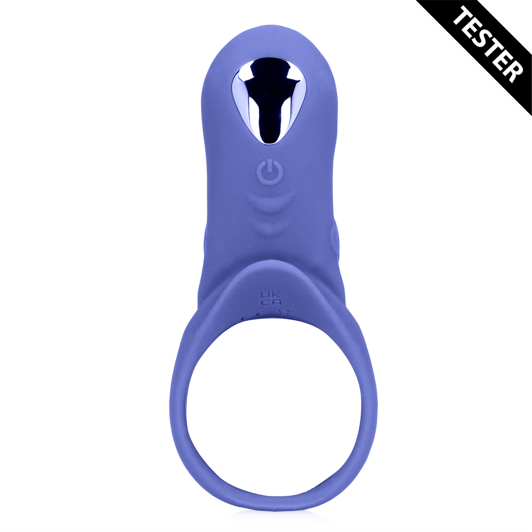 Vibrerende Cockring met Clit Stimulatie – Tamiya Blauw – Tester