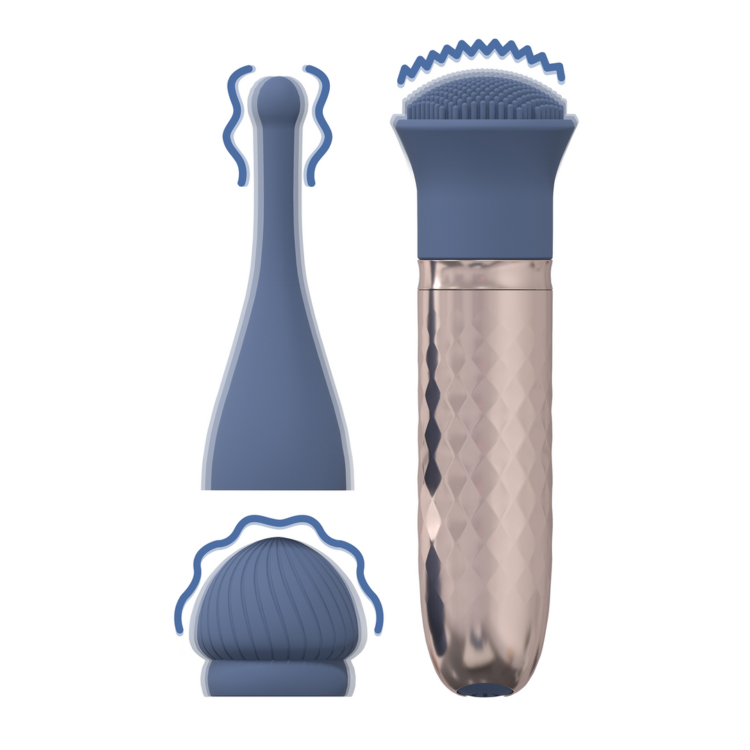 Thrill – Verwisselbare Vibrator – Blauw