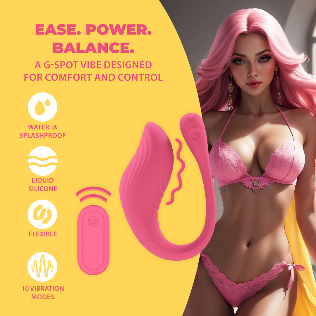 Vibrerende G-Spot Vibe met Afstandsbediening – Roze
