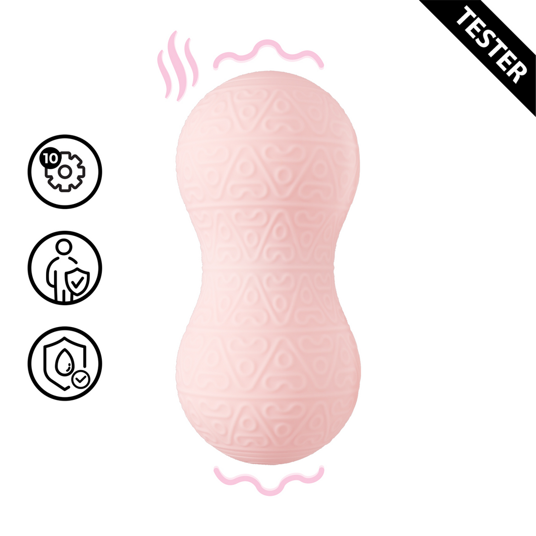 Vibrerende en verwarmende massager – Roze – Tester