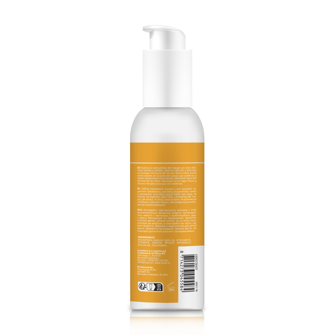 Massageolie – Sensuele Sandelhout – 5.1 fl oz / 150 ml