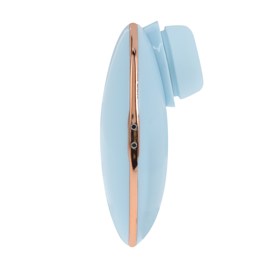 Dreamsicle – Compact AirTap Vibrator met Twee Hoofdaccessoires – Blauw