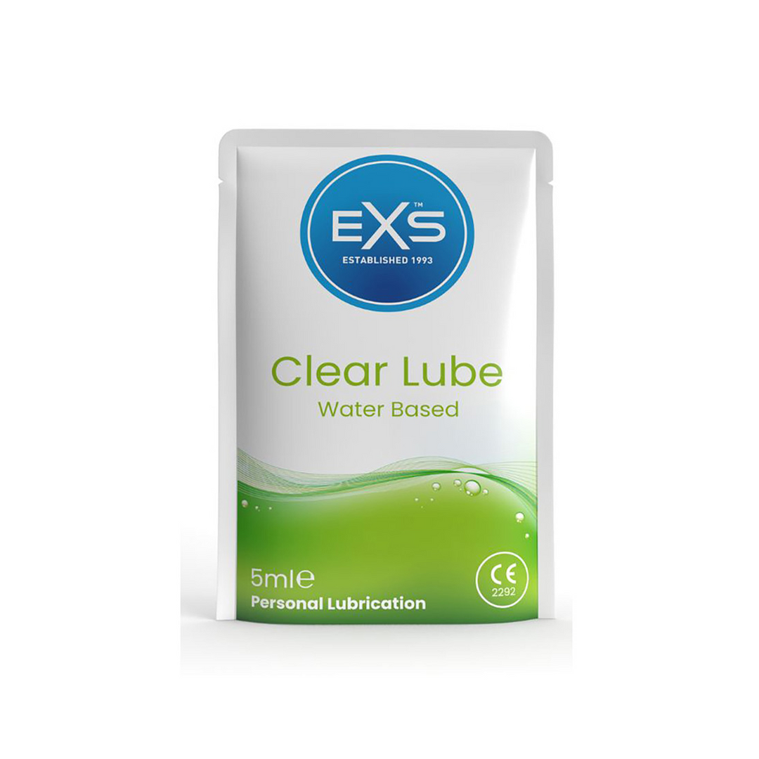 EXS Clear Lube Sachets – 100 Stuks