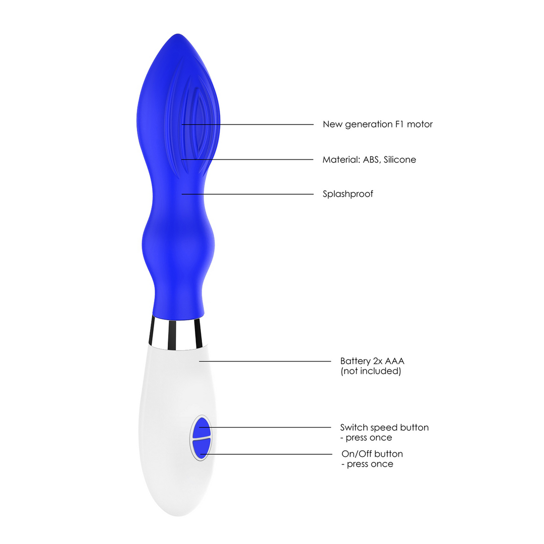 Astraea – Vibrator en Clitoris Stimulator – Koninklijk Blauw