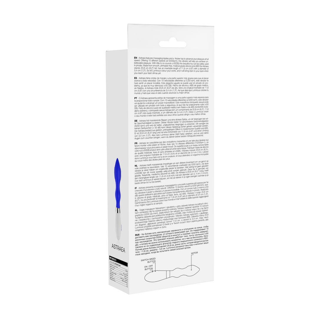 Astraea – Vibrator en Clitoris Stimulator – Koninklijk Blauw
