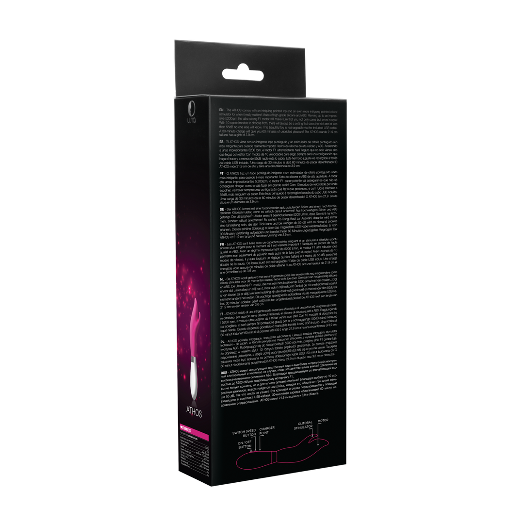 Athos – Oplaadbare Clitorisstimulator en Vibrator – Roze