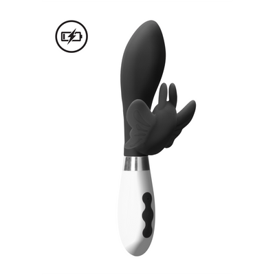 Alexios - Oplaadbare Rabbit Vibrator - Zwart Alexios - Oplaadbare Rabbit Vibrator - Zwart