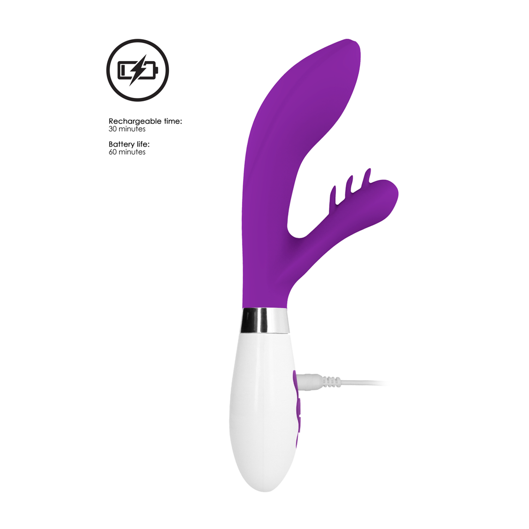 Agave - Uzlādējams trušu vibrators - Violets