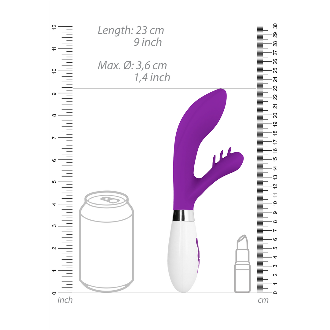 Agave - Uzlādējams trušu vibrators - Violets