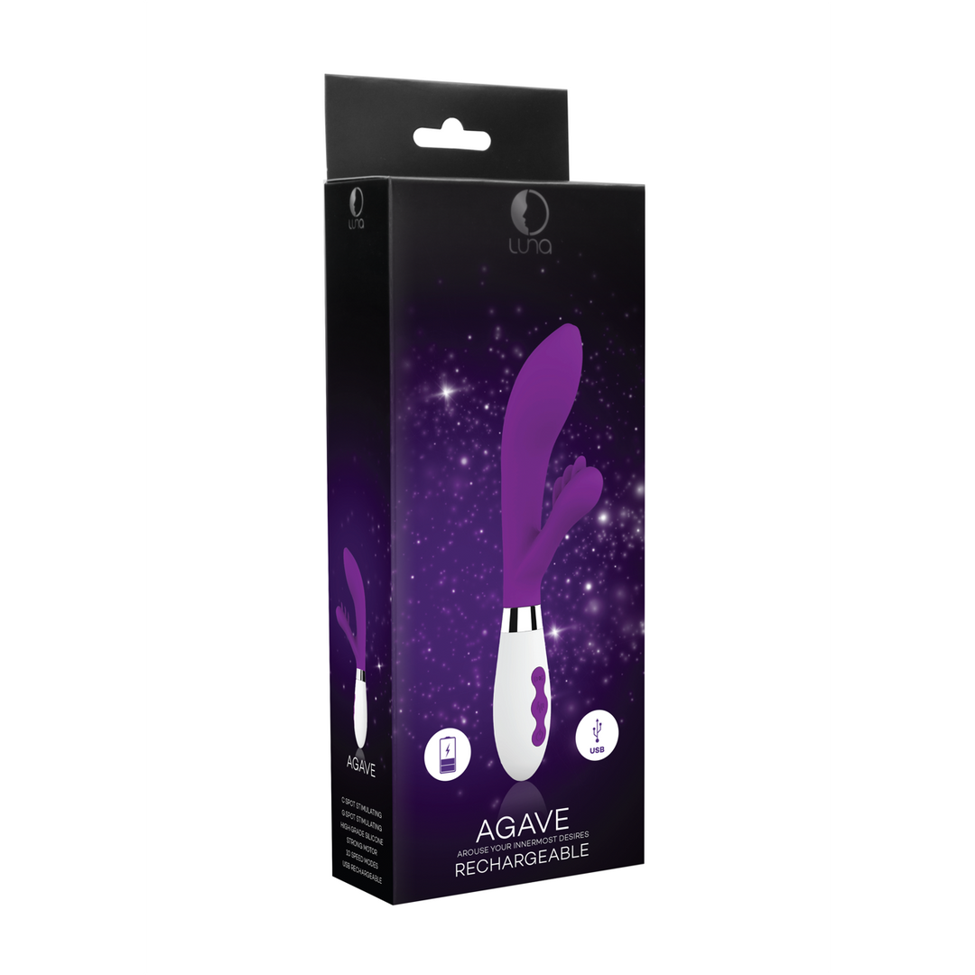 Agave - Uzlādējams trušu vibrators - Violets