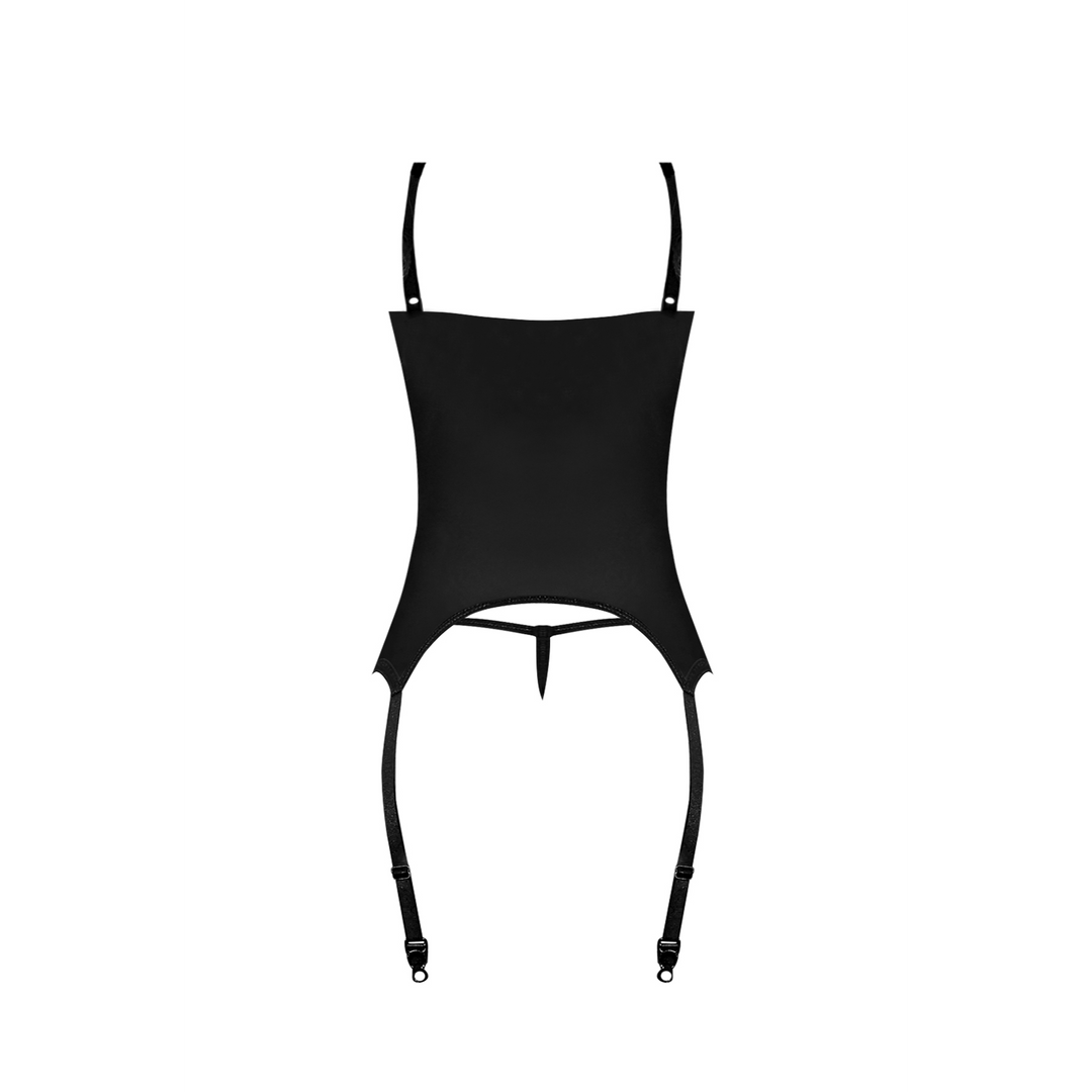 Merry Widow en G-String Set – 2X – Zwart