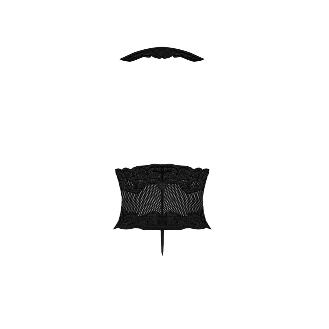 Deep Look Halter Teddy – 2X – Zwart