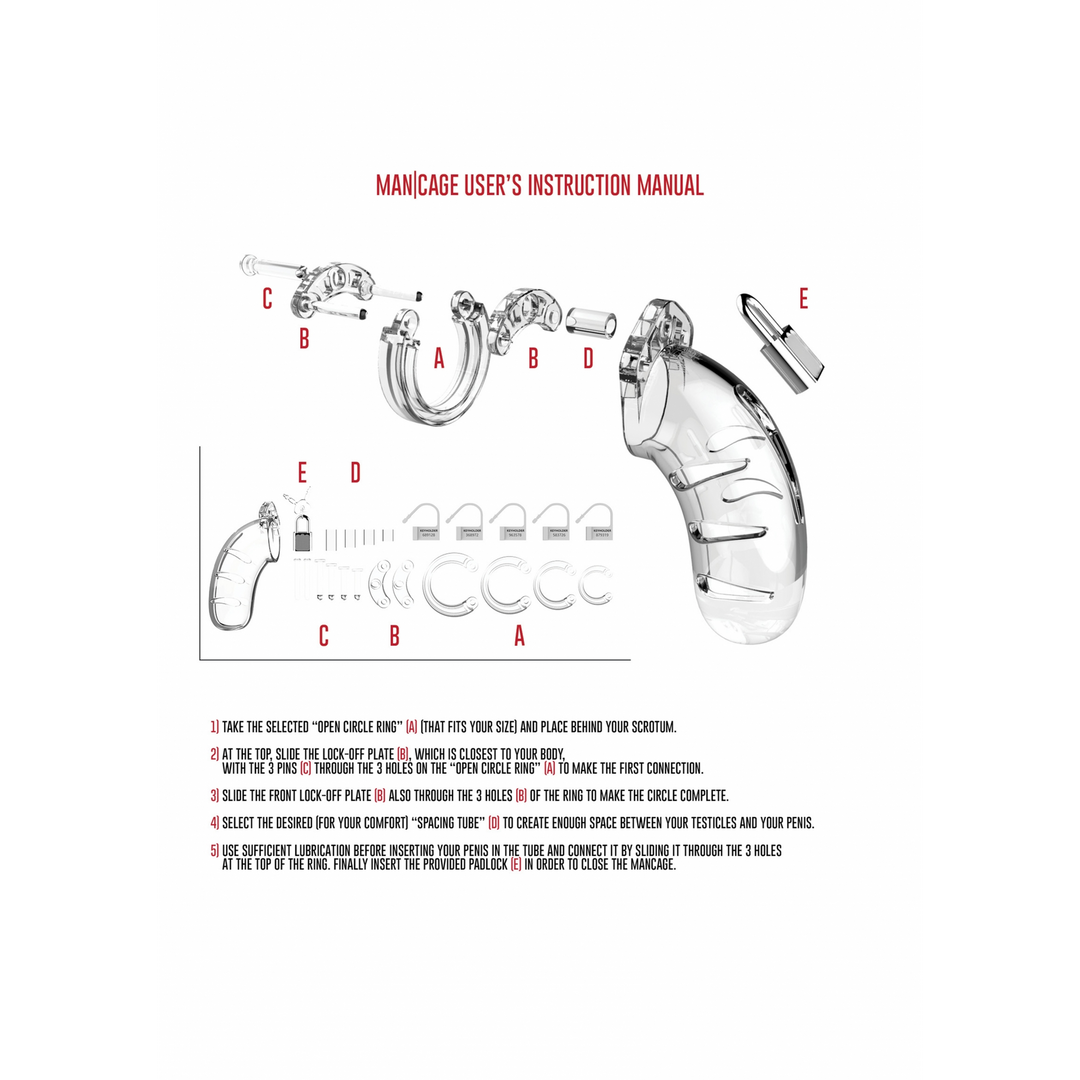 Model 02 Chastity Cock Cage – 3.5 / 9 cm