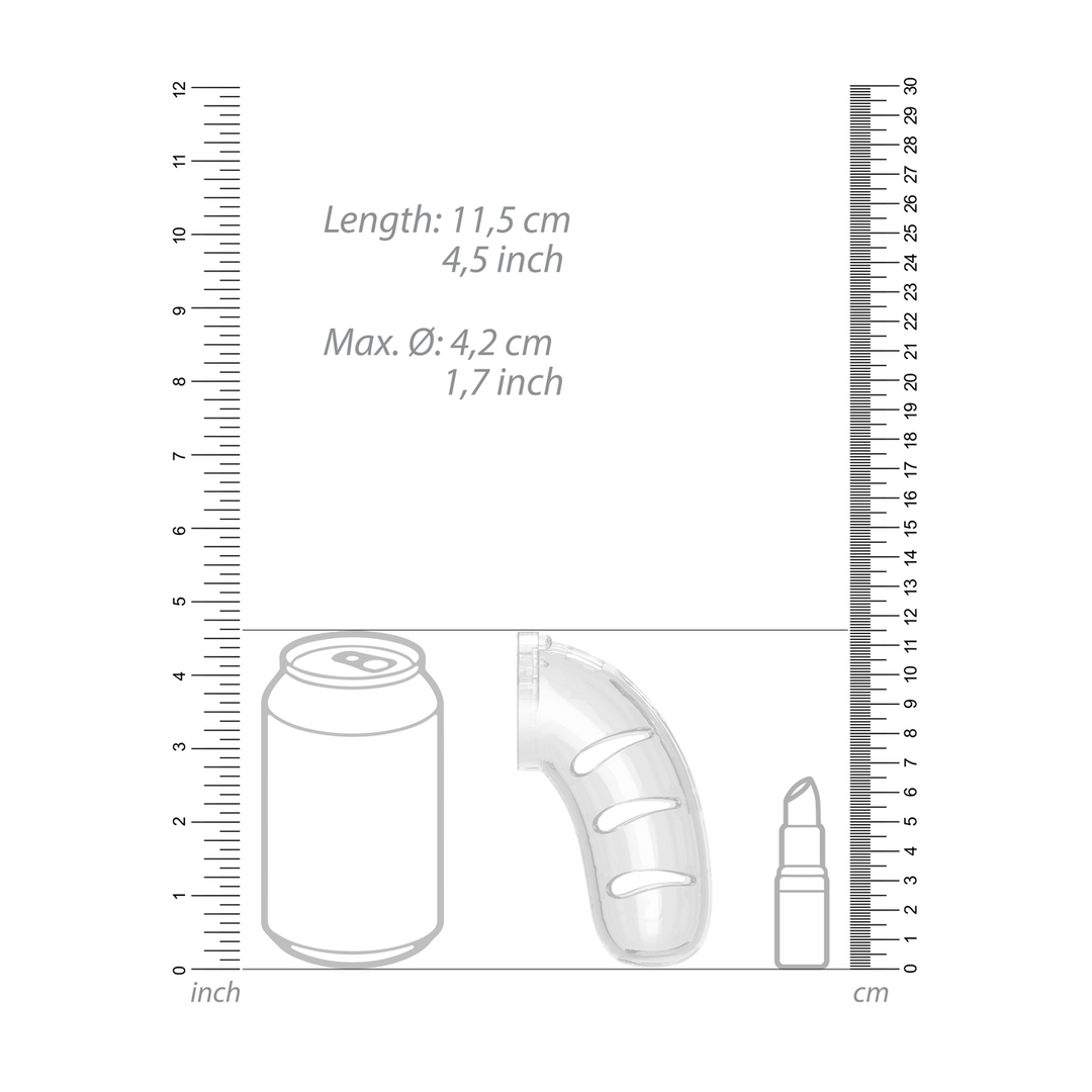 Model 11 Chastity Cock Cage met Plug – 4.5 / 11,5 cm