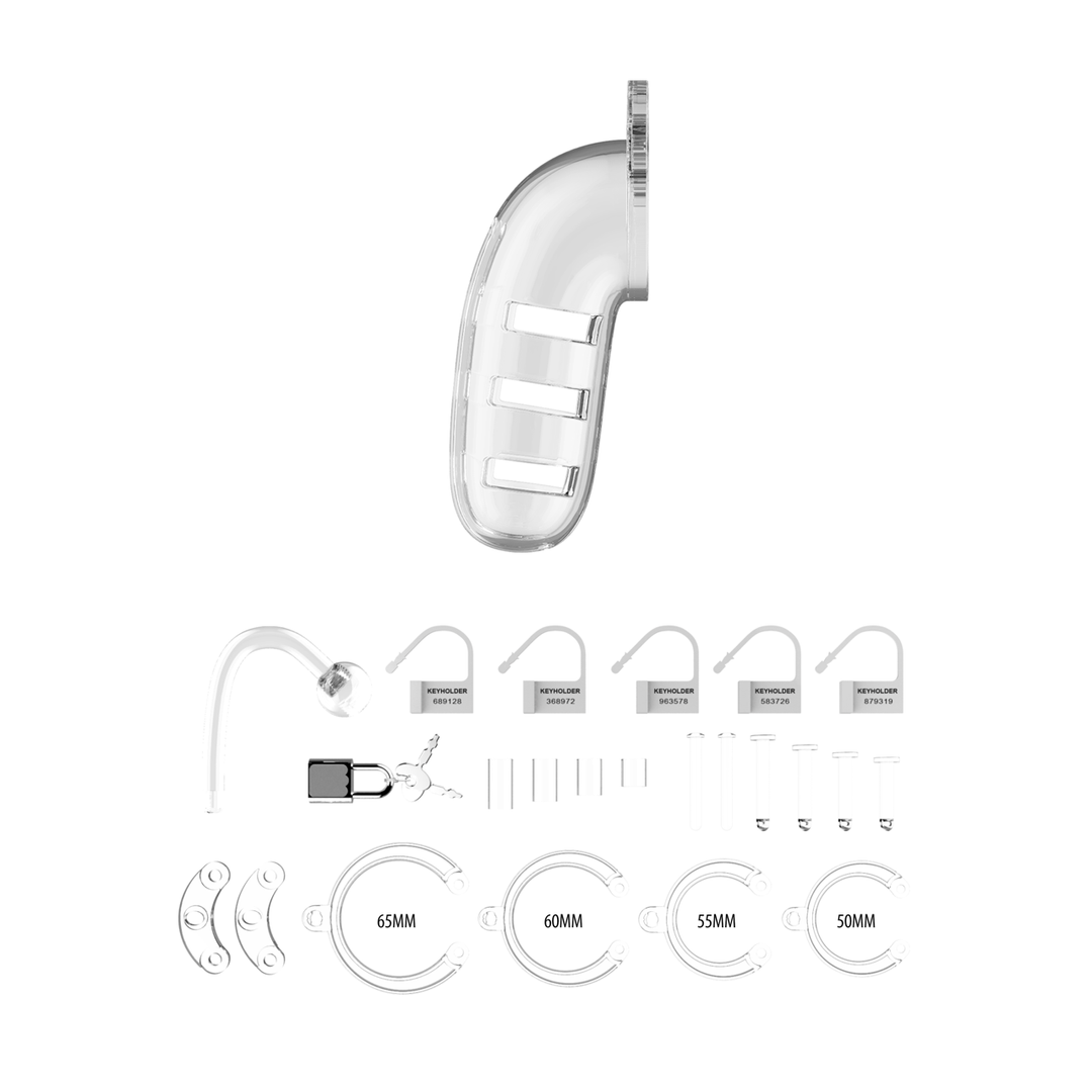 Model 12 Chastity Cock Cage met Plug – 5,5 / 14 cm