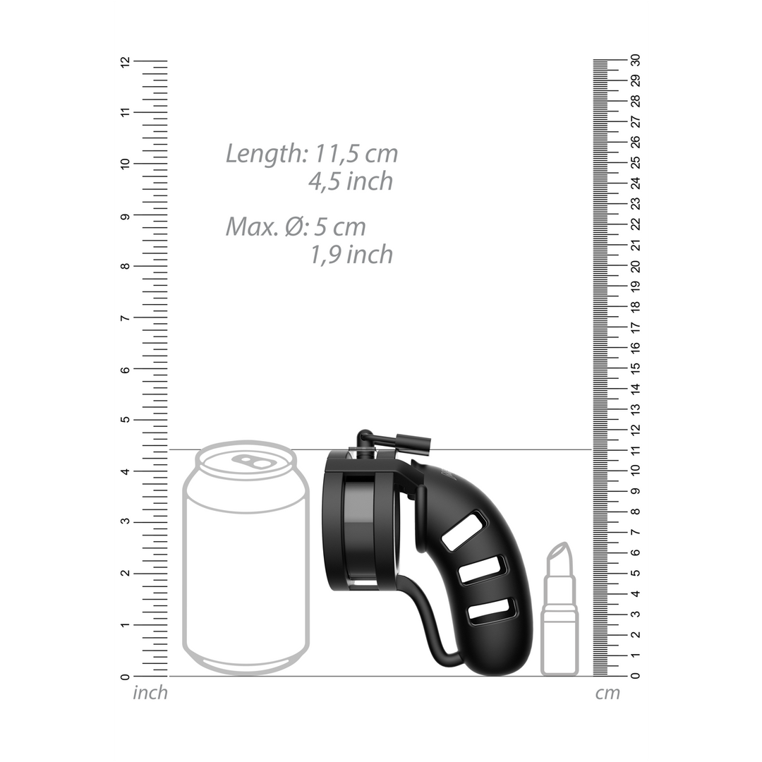 Model 19 Chastity Cock Cage met Ballsplitter – 4,5 / 11,5 cm