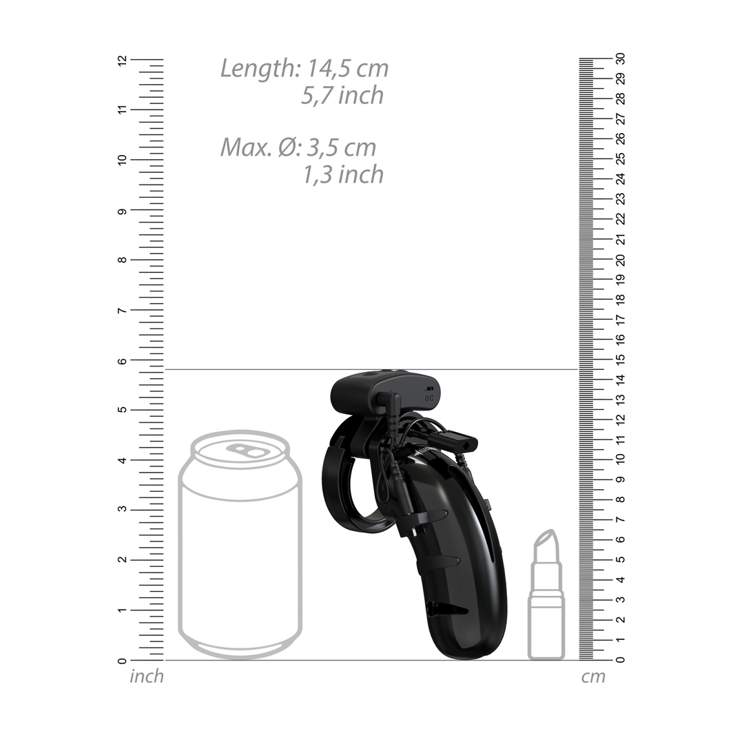 Model 22 Chastity Cock Cage met Electro – 4,5 / 11,5 cm