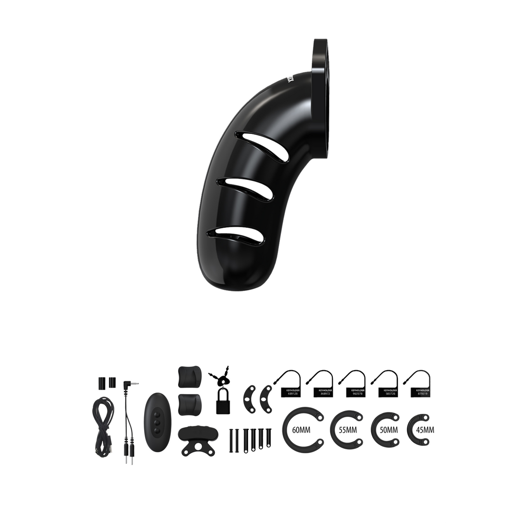 Model 22 Chastity Cock Cage met Electro – 4,5 / 11,5 cm