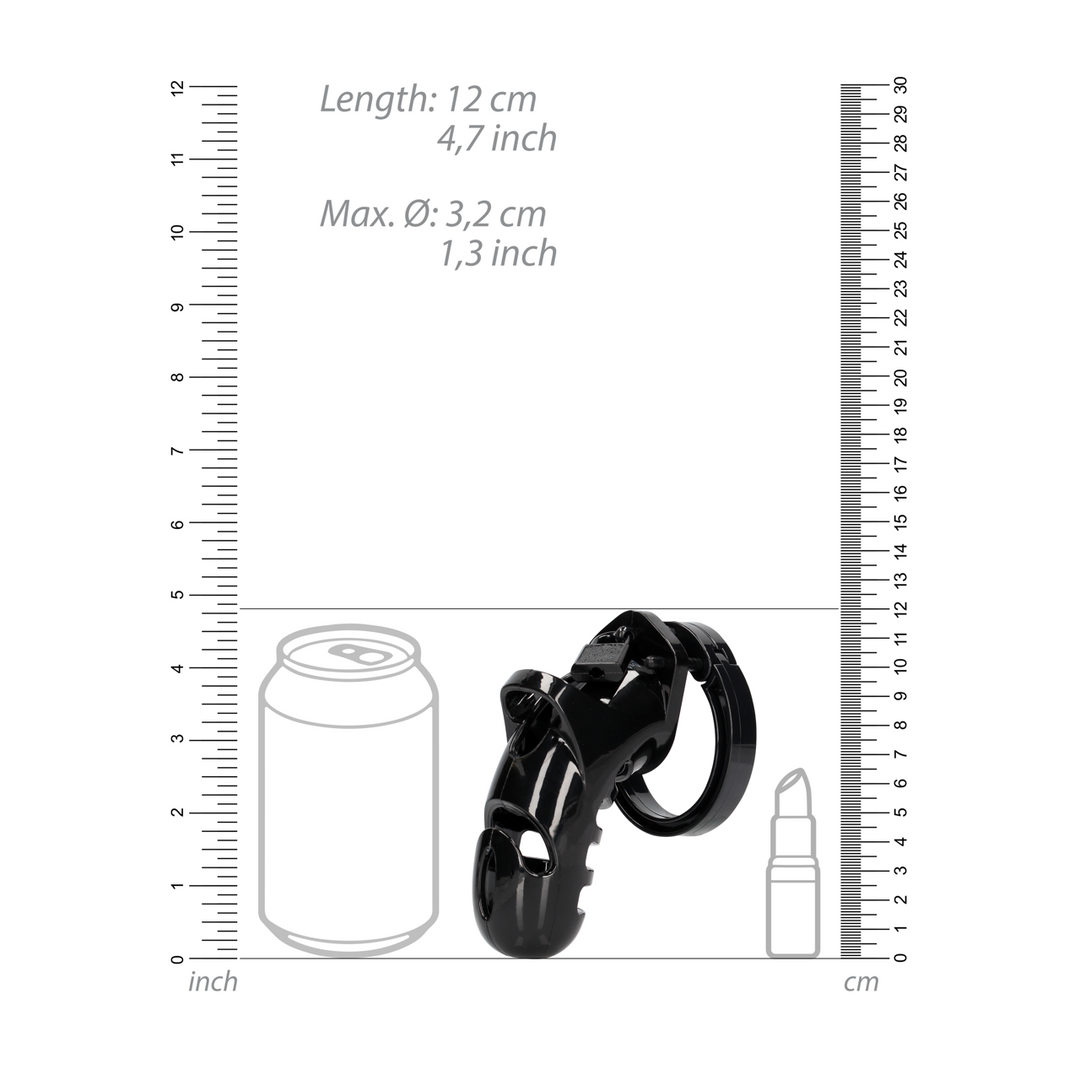 Model 26 – Chastity Cage – 4.5” / 11,5 cm – Zwart