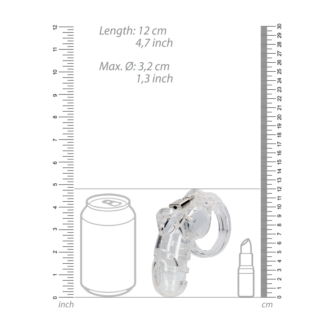 Model 26 – Chastity Cage – 4.5” / 11,5 cm – Transparant