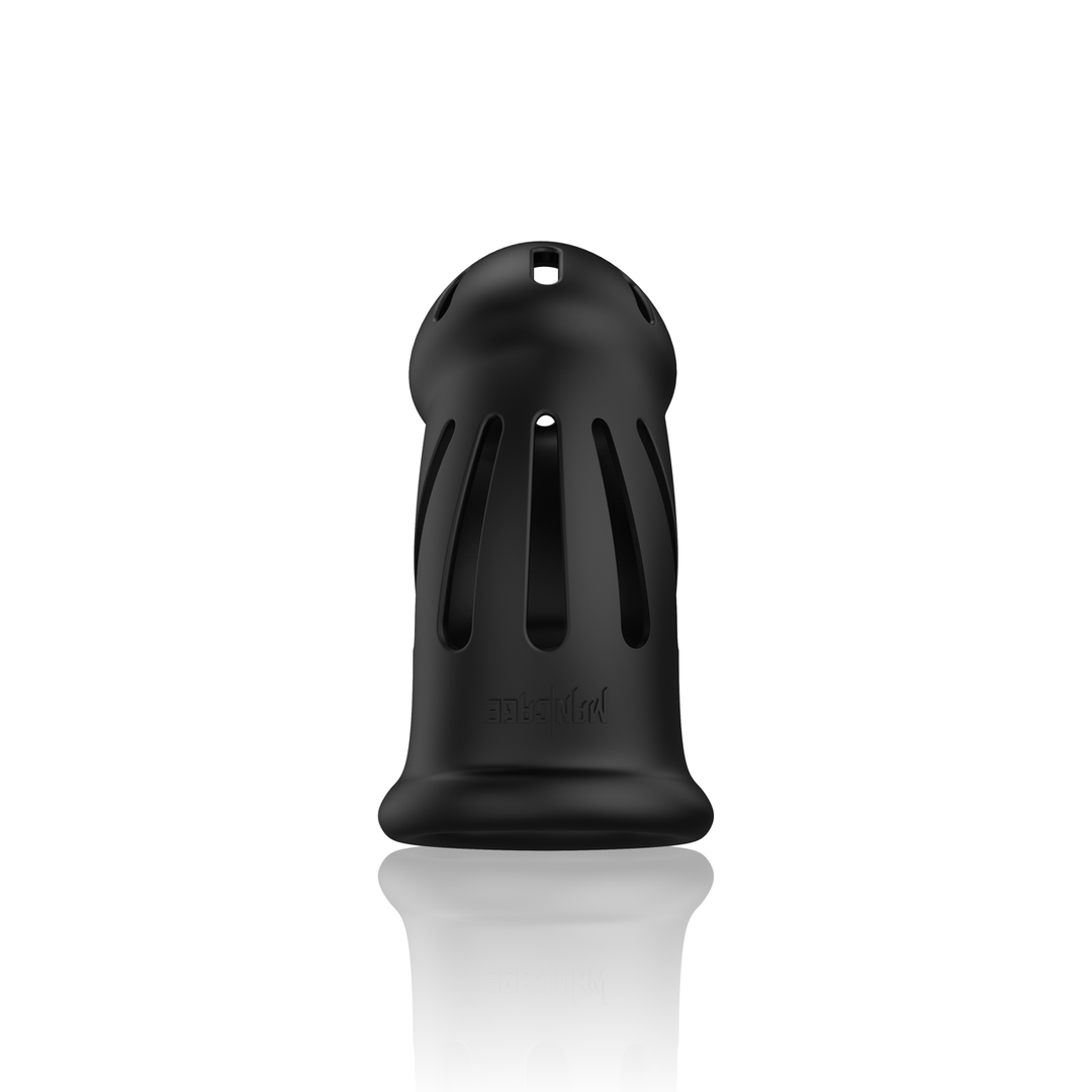 Model 27 – Ultra Soft Silicone Chastity Cage – Zwart