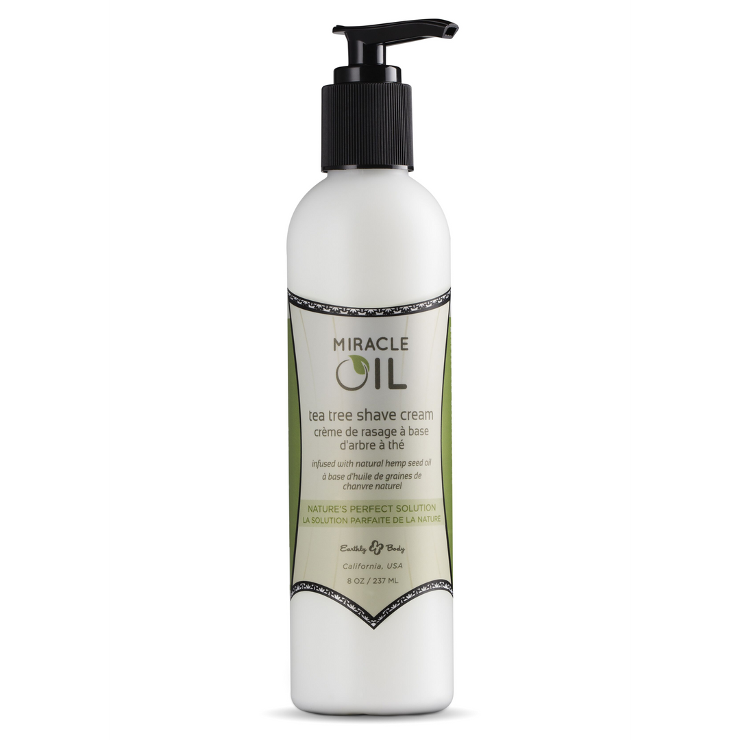 Miracle Oil Tea Tree Shaving Cream – 8 fl oz / 237 ml