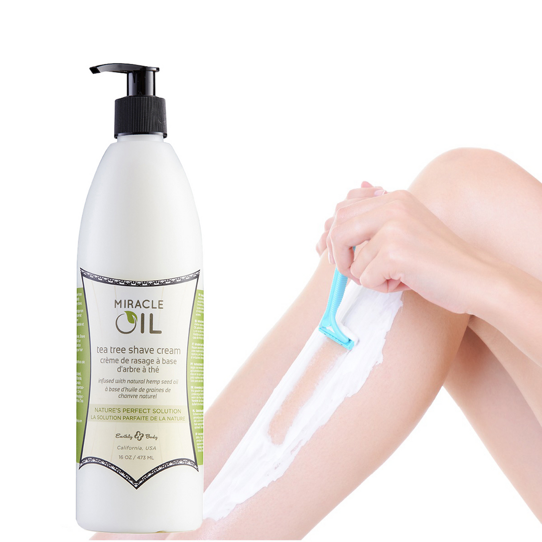 Miracle Oil Tea Tree Shaving Cream – 16 fl oz / 473 ml