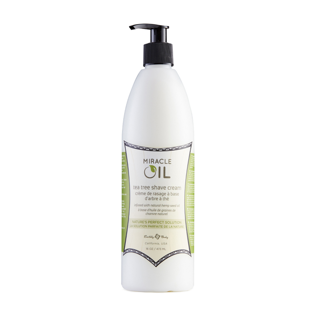 Miracle Oil Tea Tree Shaving Cream – 16 fl oz / 473 ml