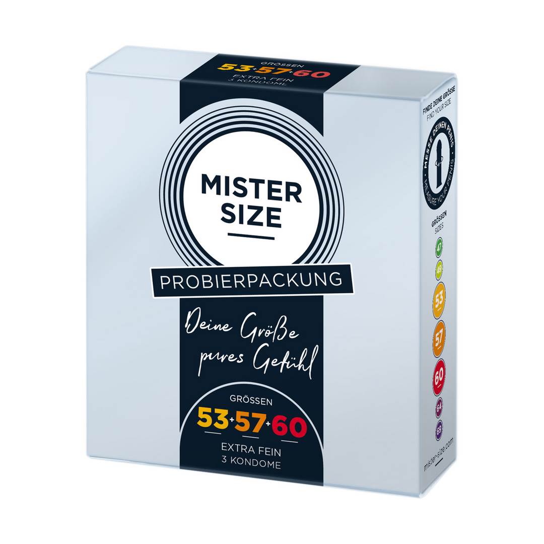 Pure Feel – Testpakket Medium – Condoms 53, 57, 60 mm – 3 Stuks