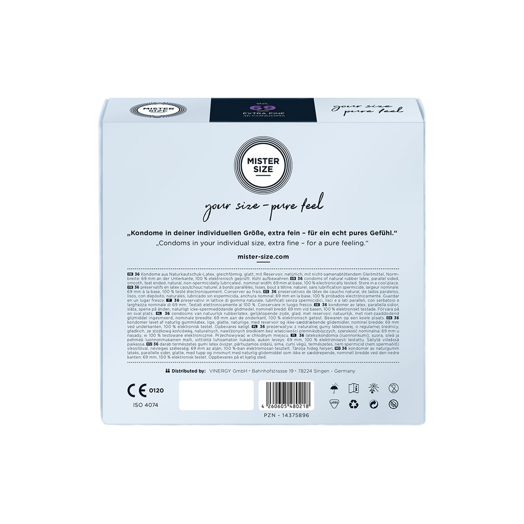 Pure Feel – Condoms 69 mm – 36 Pak