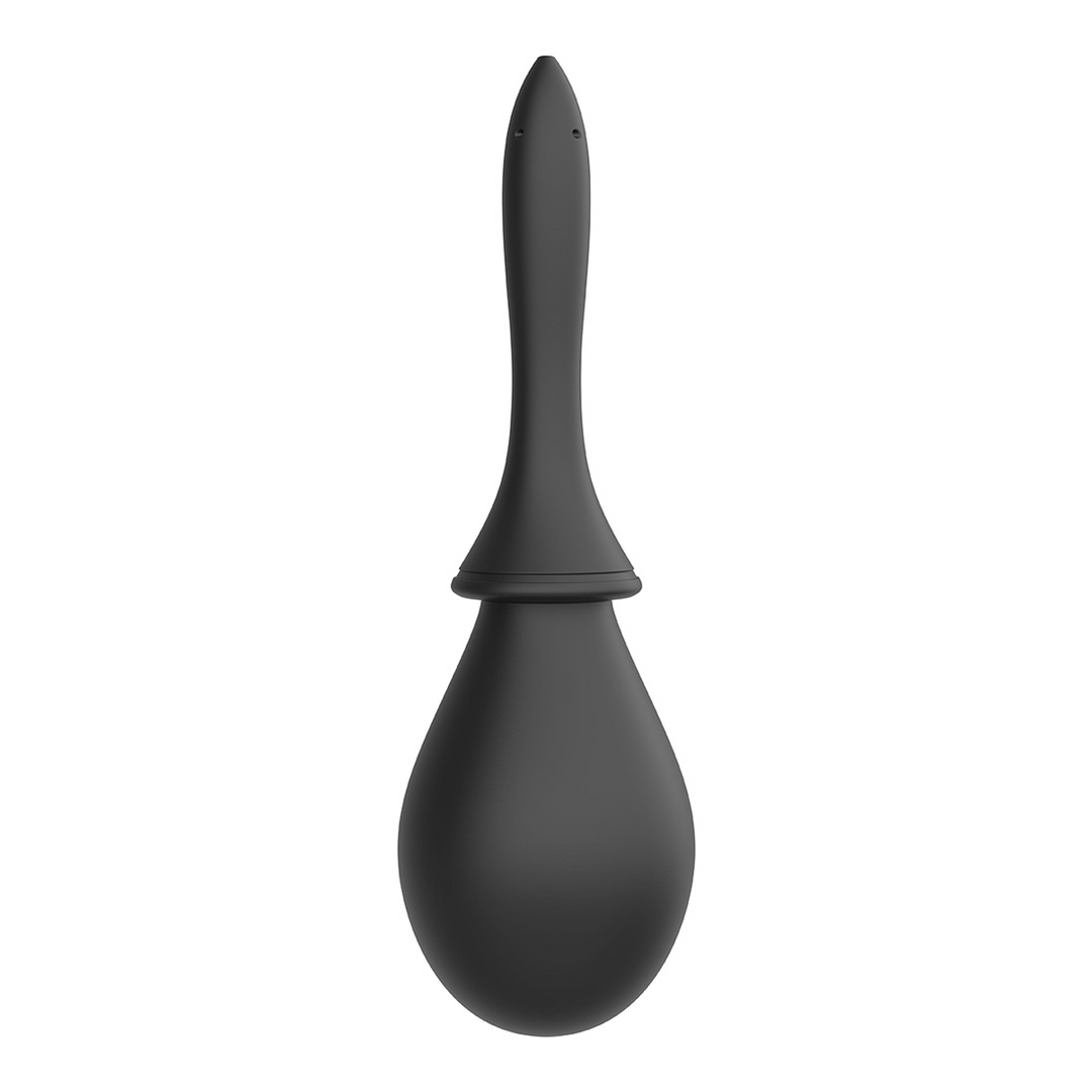 Anal Douche Set met 2 Silicone Tips – 260 ml – Zwart